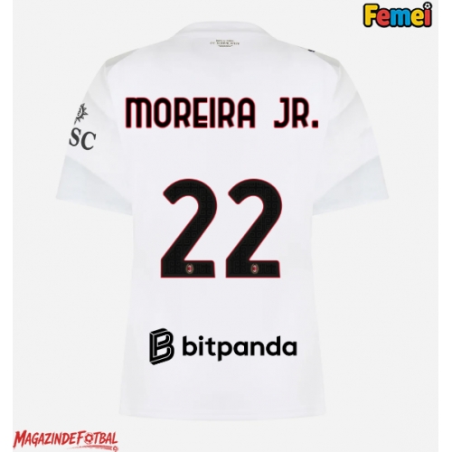 AC Milan Diego Moreira #22 Tricou Fotbal Replică 2026-27 Femei Deplasare AC Milan Diego Moreira #22 Tricou Fotbal Replică 2026-27 Femei Deplasare